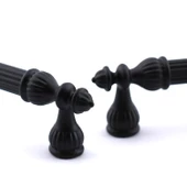 Mobilya Mutfak Dolabı Çekmece Dolap Kulpları Kapak Kulpu Kulbu Siyah (224 MM-22.4 CM) Metal Kulp thumbnail 5