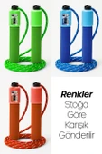 Sayaçlı Atlama İpi Uzunluk Ayarlanabilir Atlama Sekme İpi Jump Rope Örgü İpli K1543 thumbnail 2