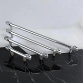 Mobilya Çekmece Mutfak Kapak Dolap Kulpları Dolabı Kulbu Kulpu 160 mm Krom Kulp Metal thumbnail 4