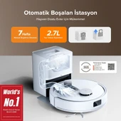 Roborock Q8 Max Pro Plus Akıllı Robot Süpürge Beyaz thumbnail 7
