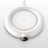 Generic Bardak Isıtıcı Mat 8 Saat Zamanlı Kapatma 10W Elektrikli Isıtma Fincan Mat Ev Masası Için USB Destekli (WHITE) thumbnail 2