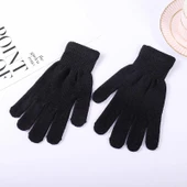 Siyah Kışlık Tiriko Kadın Eldiven Siyah Eldiven thumbnail 6