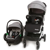 Yoyko Quantum Travel Kabin Boy Tek Elle Kolay Katlanır Pratik Bebek Arabası Gri Silver thumbnail 1