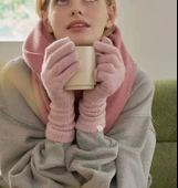 Kışlık Tiriko Kadın Eldiven Pembe Eldiven thumbnail 2