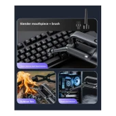 Ozmik ST-126Plus Yüksek Güçlü El Tipi Süpürge 18000Pa Emme Gücü Şarj Edilebilir Numaratör Hediye thumbnail 8