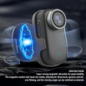 Ozmik Ekranlı 4K Aksiyon Kamerası Ultra Hd Video Kaydı 180 Lens Dönüşü Bataryalı Aksiyon Kamerası thumbnail 3