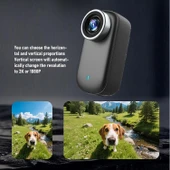 Ozmik Ekranlı 4K Aksiyon Kamerası Ultra Hd Video Kaydı 180 Lens Dönüşü Bataryalı Aksiyon Kamerası thumbnail 7