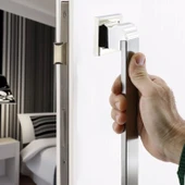 Sürgülü Kapı Çekme Kolu Tutma Kulpu Kulbu Çelik Dış Kapı Tutamağı Kol Saten 50 Cm thumbnail 2