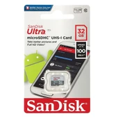 TNX EslifeTech26 Sandisk Ultra 32 GB Micro SDHC UHS-I 100 MB/s Ultra SD Hafıza Kartı thumbnail 1