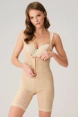 Arias Closet Toparlayıcı Vücut İnceltici Dikişli Fermuarlı Uzun Paca Altı Açık Sıkı Badi Korse thumbnail 1