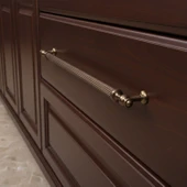 Nesil Çizgili 288 mm Bronz Metal Mobilya Kolu Mutfak Dolabı Çekmece Kapak Kulpu Kulp Tasarımı thumbnail 8