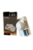 Cata Radar Hareket Sensörü 1200w (RF SENSÖR TİPİ) Açı 360 Derece Işık Süre Ve Mesafe Ayarlı Sensör thumbnail 1