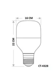 Cata Ct-4328 Torch E27 Duylu 65 Watt Led Tasarruflu Ampul Beyaz thumbnail 3