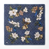 Çiçek Desenli Twill İpek Eşarp-0942 thumbnail 3