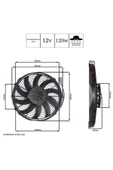 STAR MOTOR COMPANY Axiel Fan Motoru 12-inç 120w 12v Üfleyici thumbnail 2