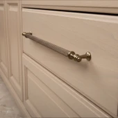 Nesil Çizgili 288 mm Bronz Metal Mobilya Kolu Mutfak Dolabı Çekmece Kapak Kulpu Kulp Tasarımı thumbnail 9