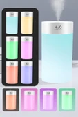 Portatif Taşınabilir Mini Hava nemlendirici Ev Ofis Araç İçi Renkli Işıklı Hava Nemlendirici 350 mL thumbnail 4