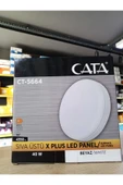 Cata Ct-5664 40 Watt Sıva Üstü Yuvarlak Xplus Ayarlanabilir Led Panel Beyaz Işık thumbnail 1