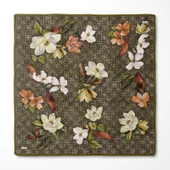 Çiçek Desenli Twill İpek Eşarp-0942 thumbnail 1