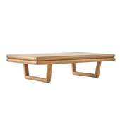 Bahçeme Tibet Ahşap Sehpa 140x80x36 cm - Kayın Grubu Bahçe Balkon Sehpası thumbnail 3