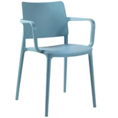 Papatya Joy Koltuk Turuncu - Kolçaklı Bahçe Balkon Mutfak Sandalyesi thumbnail 8