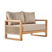 Bahçeme Oslo Bahçe Koltuk İkili - Kestane İç Ve Dış Mekan Koltuğu (Minderli) thumbnail 1