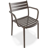 Papatya Hisar Koltuk Antrasit - Plastik Bahçe Balkon Mutfak Sandalyesi thumbnail 9