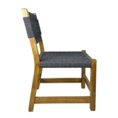 Bahçeme Gökçeada Ahşap Bahçe Takımı: 85X85 Masa + 2 Sandalye - Masif Kestane thumbnail 8