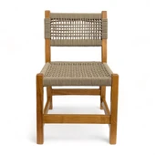 Bahçeme Taksim 7 Kişilik Kestane Bahçe Takımı: 4 Sandalye + 100X180 Masa + 40X180 Bank thumbnail 9