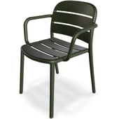 Papatya Beykoz Koltuk Açık Gri 4lü Paket - Plastik Bahçe Balkon Mutfak Sandalyesi thumbnail 8