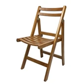 Bahçeme Burgaz Katlanır Ahşap Bahçe Balkon Takımı: 60x60 Masa + 2 Sandalye thumbnail 3