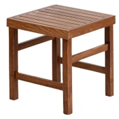 Bahçeme Efes 40x40 Şezlong Tipi Ahşap Sehpa 45cm Yükseklik thumbnail 1