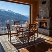 Bahçeme Çeşme LX Ahşap Bahçe Balkon Seti: 80X140 Katlanır Masa + 4 Sandalye thumbnail 2