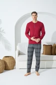 Kocabey 9245 Erkek Midi Yaka Pijama Takım thumbnail 1