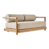 Bahçeme Tibet Ahşap Oturma Grubu Minderli - Masif Kayın 5 Kişilik Koltuk Takımı thumbnail 8