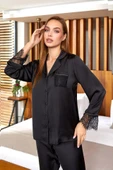 Aqua 26358 Saten Dantelli Gömlek Pijama Takımı thumbnail 1