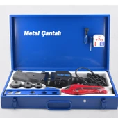 Kaynak Makinesi 1400 W PPRC Pvc Plastik Boru Makası Terazi Pafta Metre Seti 40 mm 32 mm 25 mm 20 mm thumbnail 6