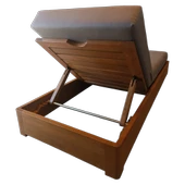 Bahçeme Malta Ahşap Şezlong - Masif Kayın - Plaj Havuz Bahçe Şezlongu thumbnail 6