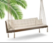 Mobeva Mome XL 4lü Ladin Ahşap Salıncak -Tavana Asmalı Salıncak -Lacivert thumbnail 4