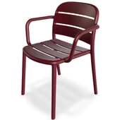 Papatya Beykoz Koltuk Küllü Kahve - Plastik Bahçe Balkon Mutfak Sandalyesi thumbnail 10