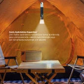 House Pratik HP75 Güçlü El Feneri 380 Lümen 200m Aydınlatma Type-C Şarjlı 4 Modlu Siyah thumbnail 5