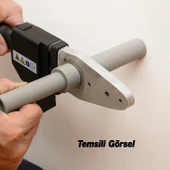 Kaynak Makinesi 1400 W PPRC Pvc Plastik Boru Makası Terazi Pafta Metre Seti 40 mm 32 mm 25 mm 20 mm thumbnail 3