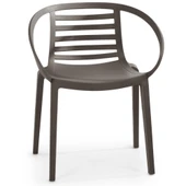 Papatya Mambo Koltuk Küllü Kahve -  Bahçe Balkon Mutfak Sandalyesi thumbnail 9