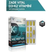 Zade Vital D3+K2 (MK7) Vitamini - Doğal İçerikli, Bağışıklık Destekleyici Yumuşak Kapsül, 30 Adet thumbnail 1