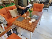 Bahçeme Çamlıca Alüminyum Kanepe Set - 5 Kişilik Bahçe Balkon Koltuk Takımı thumbnail 2