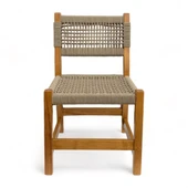 Bahçeme Taksim 9 Kişilik Kestane Bahçe Takımı: 5 Sandalye + 100X240 Masa + 40X240 Bank thumbnail 6