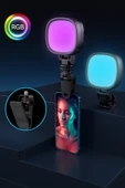 Taşınabilir Şarjlı Cep Telefonu&Kamera Selfi Işık Klipsli Güçlü Tiktok Youtube Çekim Işığı 10 Renk thumbnail 1