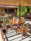 Bahçeme Çeşme LX Ahşap Bahçe Balkon Seti: 80X140 Katlanır Masa + 4 Sandalye thumbnail 6