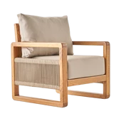 Bahçeme Oslo Bahçe Koltuk Tekli - Kestane İç Ve Dış Mekan Koltuğu (Minderli) thumbnail 6