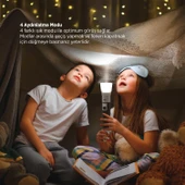 House Pratik HP75 Güçlü El Feneri 380 Lümen 200m Aydınlatma Type-C Şarjlı 4 Modlu Siyah thumbnail 4